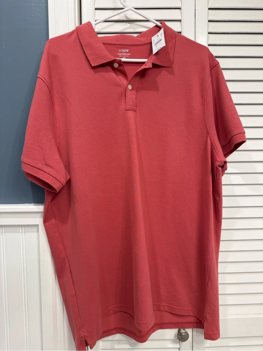 J. Crew Men’s Polo Shirt - Coral Pink NWT